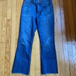 Madewell Cali Boot Denim Jeans with seam detail